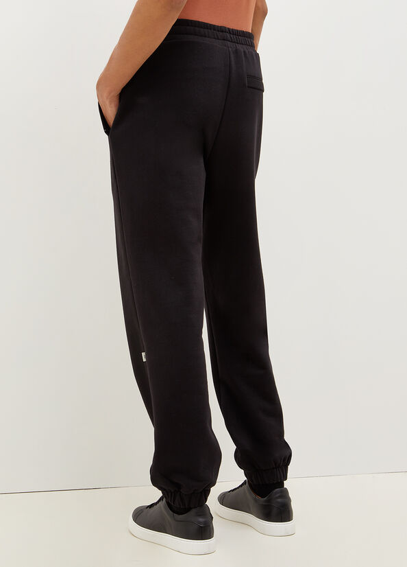 Liu Jo Plush Joggers Broek Heren Zwart | ACZ-827316