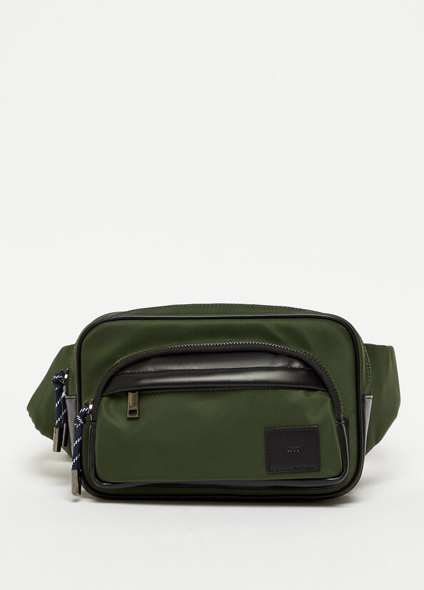 Liu Jo Pouch In Nylon Tassen Heren Groen | WBS-138024