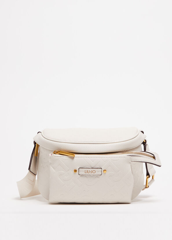 Liu Jo Pouch With Logo Heuptas Dames Beige | RIF-917346