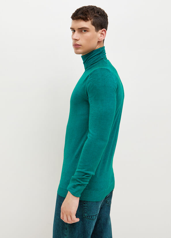 Liu Jo Pure Turtleneck Truien Heren Groen | NQK-358290