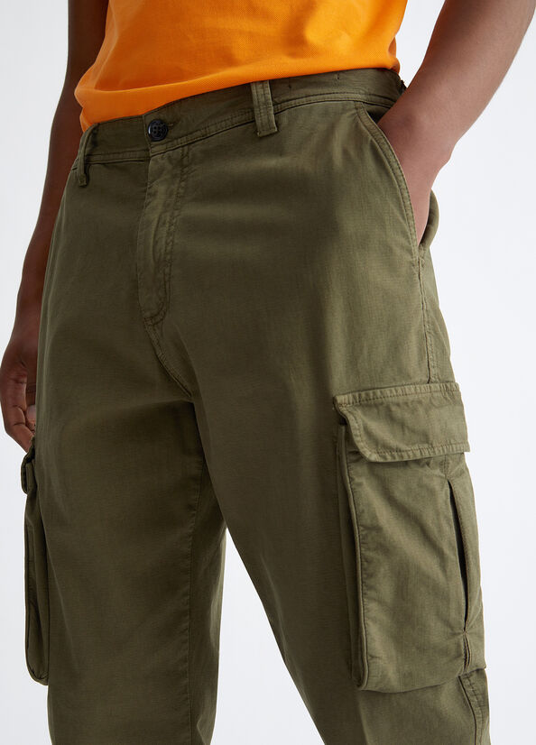 Liu Jo Regular Fit Cargo Broek Heren Groen | VOD-468523