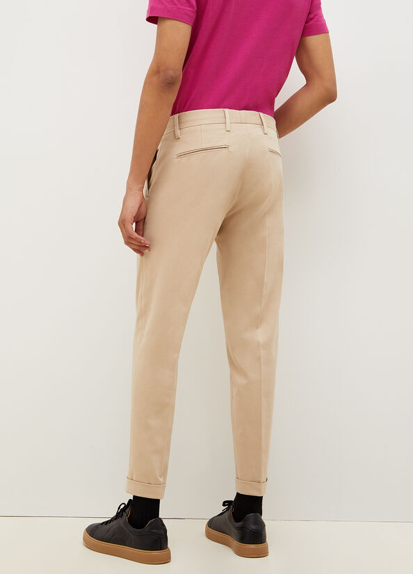 Liu Jo Regular Fit Chinos Broek Heren Beige | BKV-976312