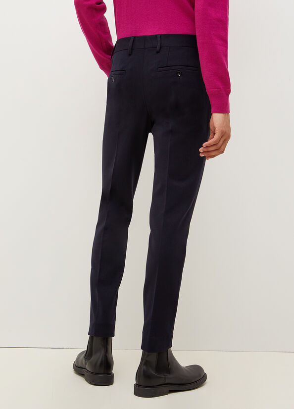 Liu Jo Regular Fit Chinos Broek Heren Donkerblauw | JKV-059387