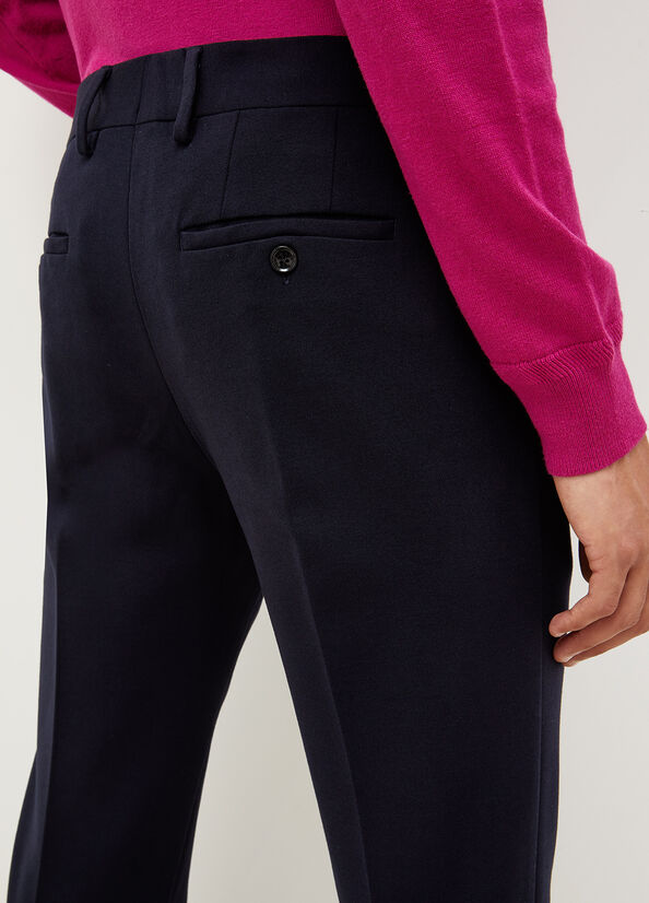 Liu Jo Regular Fit Chinos Broek Heren Donkerblauw | JKV-059387