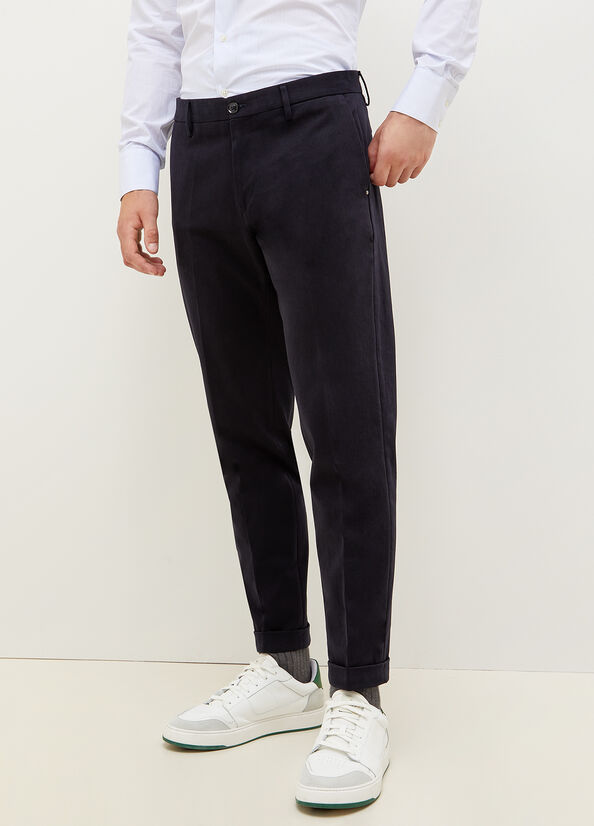 Liu Jo Regular Fit Chinos Broek Heren Donkerblauw | YHT-483215