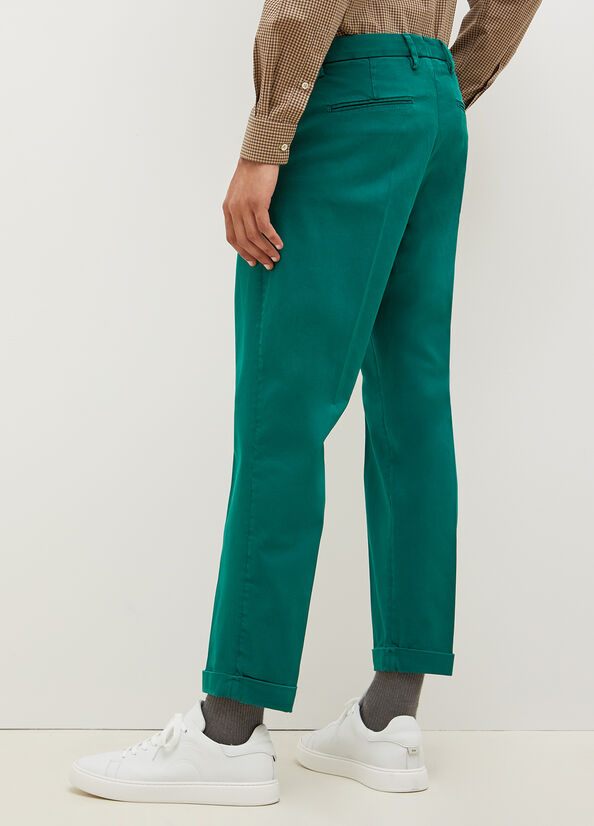 Liu Jo Regular Fit Chinos Broek Heren Groen | SHG-746029