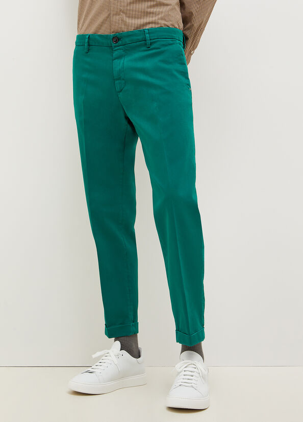 Liu Jo Regular Fit Chinos Broek Heren Groen | SHG-746029