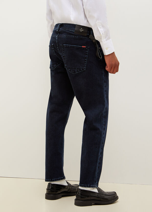 Liu Jo Regular Slim Fit Jeans Heren Donkerblauw | UGV-654930