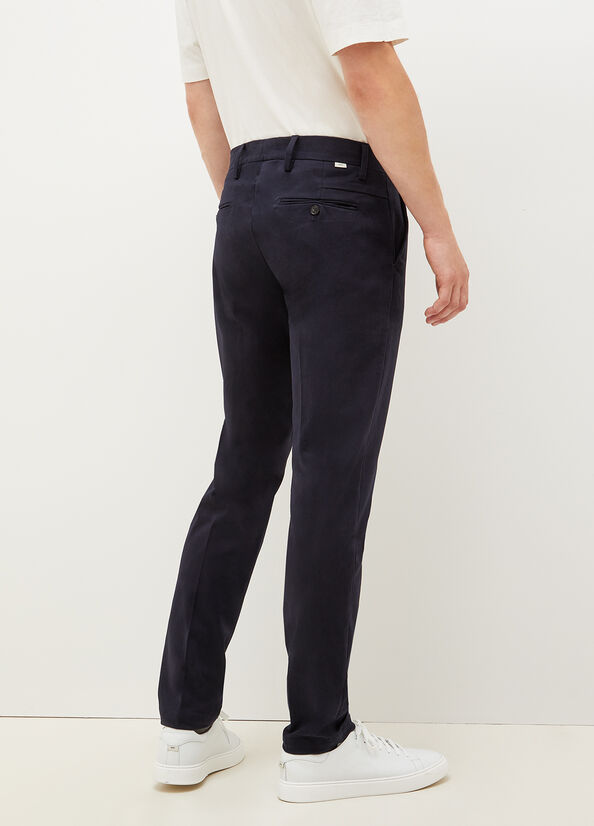 Liu Jo Slim Fit Chinos Broek Heren Donkerblauw | XRO-209754