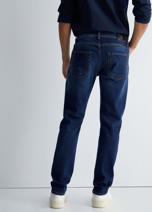 Liu Jo Slim Slim Fit Jeans Heren Donkerblauw | WMO-840721