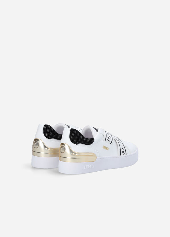 Liu Jo Slip Ons With Logo Sneakers Dames Wit | XGU-286475