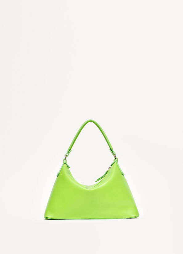 Liu Jo Small Hobo In Leren Crossbodytassen Dames Lichtgroen | KZN-503879