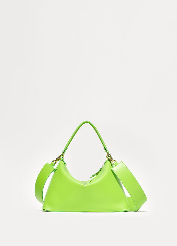 Liu Jo Small Hobo In Leren Crossbodytassen Dames Lichtgroen | KZN-503879