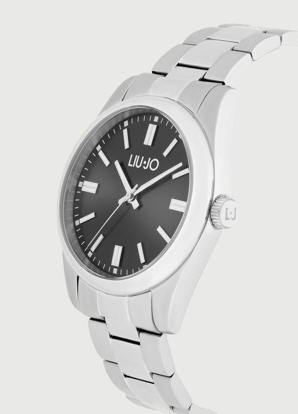 Liu Jo Steel Horloge Heren Zilver Zwart | EXM-074865