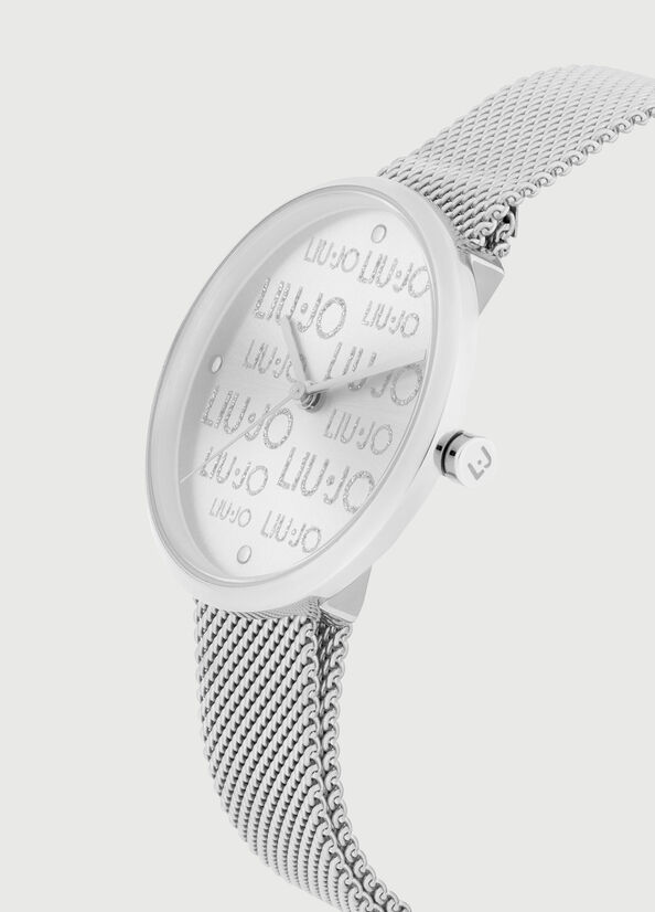 Liu Jo Steel With Logo Horloge Dames Zilver | AEJ-341805