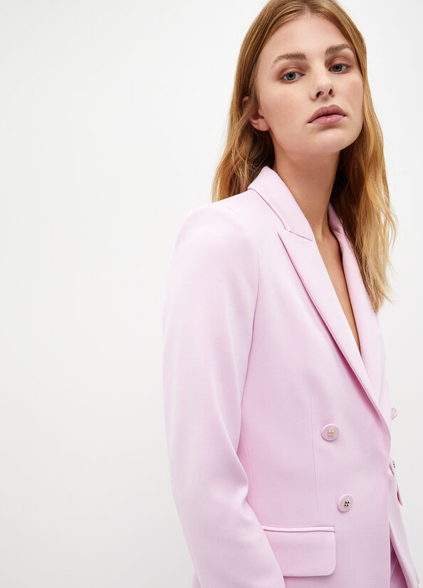 Liu Jo Stretch Blazer Jassen Dames Roze | KJD-430987