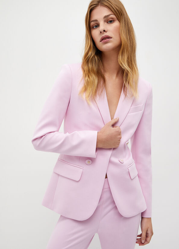 Liu Jo Stretch Blazer Jassen Dames Roze | KJD-430987