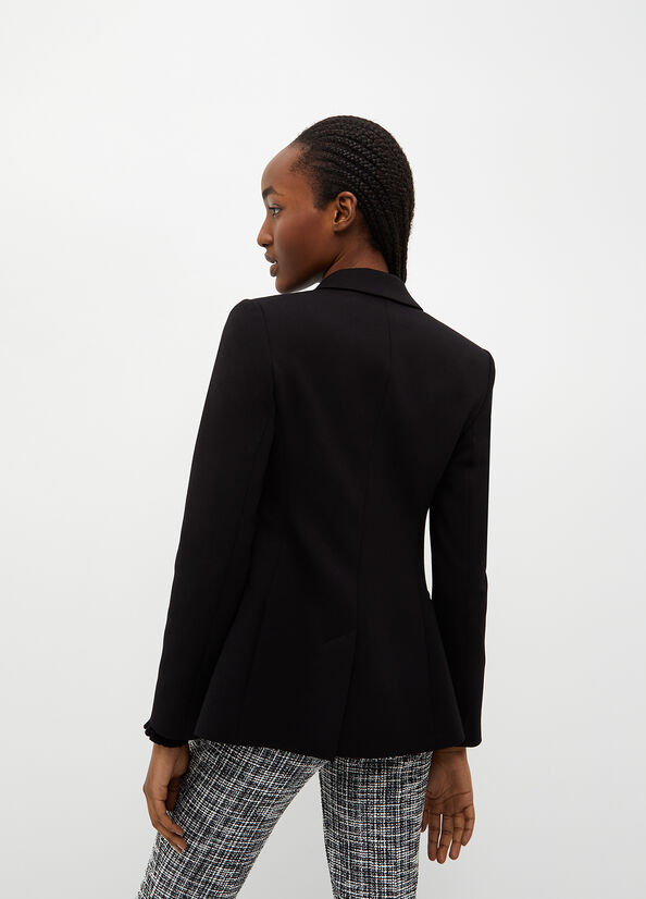 Liu Jo Stretch Blazer Jassen Dames Zwart | JIQ-509213