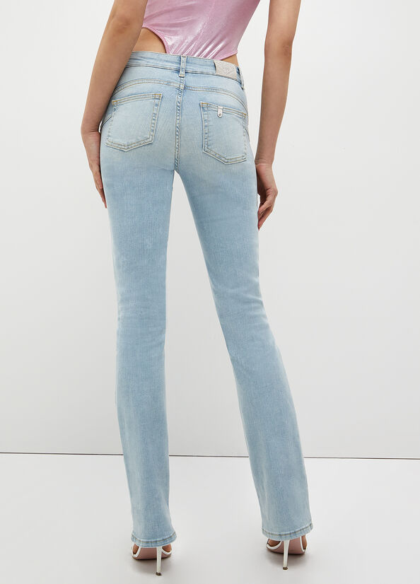 Liu Jo Stretch Denim Cut Skinny Jeans Dames Lichtblauw | NGW-138750