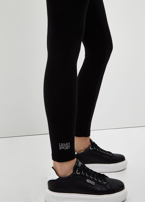 Liu Jo Stretch Jersey Leggings Broek Dames Zwart | SYL-620378