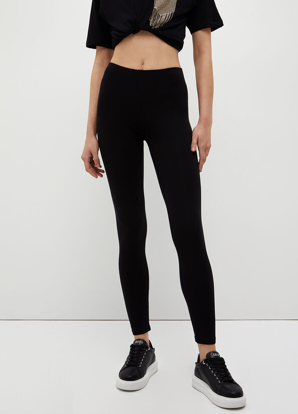 Liu Jo Stretch Jersey Leggings Broek Dames Zwart | SYL-620378