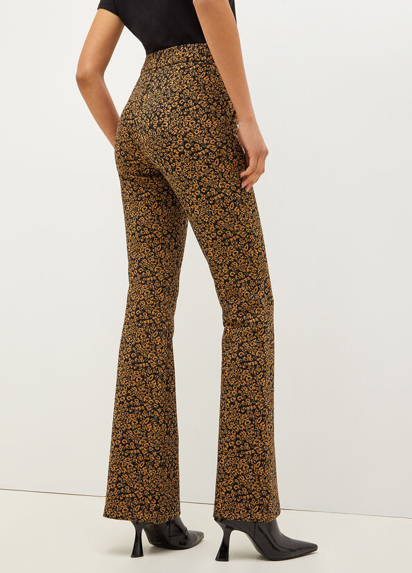 Liu Jo Stretch Katoenen Blend Animal Print Broek Dames Bruin | QKC-750341