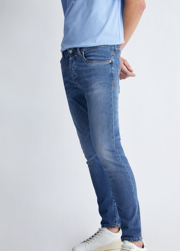 Liu Jo Twisted Skinny Jeans Heren Blauw | LYD-365029