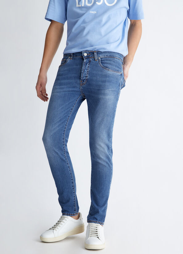 Liu Jo Twisted Skinny Jeans Heren Blauw | LYD-365029