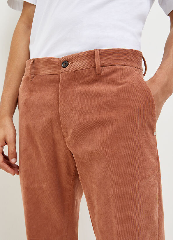 Liu Jo Velvet Chinos Broek Heren Bruin | JQY-268401