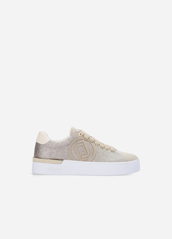 Liu Jo With All-Over Glitter Sneakers Dames Goud Bruin | OZY-813976