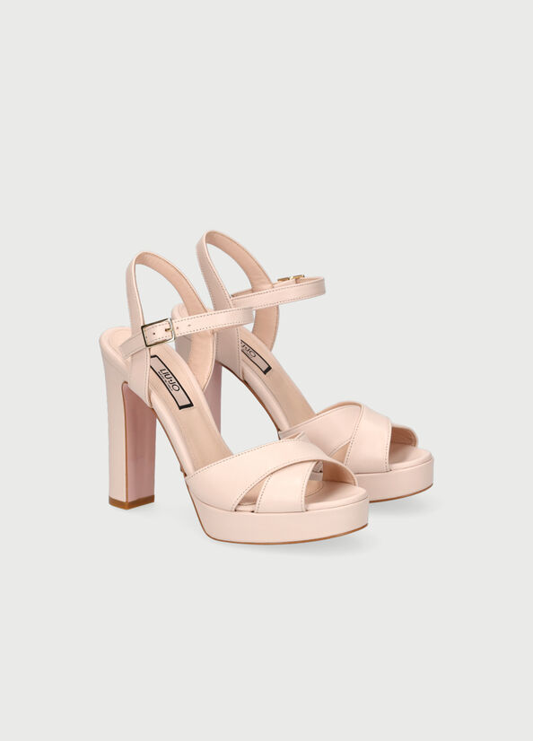 Liu Jo With Brede Heel Sandalen Dames Lichtroze | JDV-034978