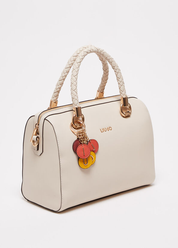 Liu Jo With Charm Handtas Dames Beige | ESK-483021