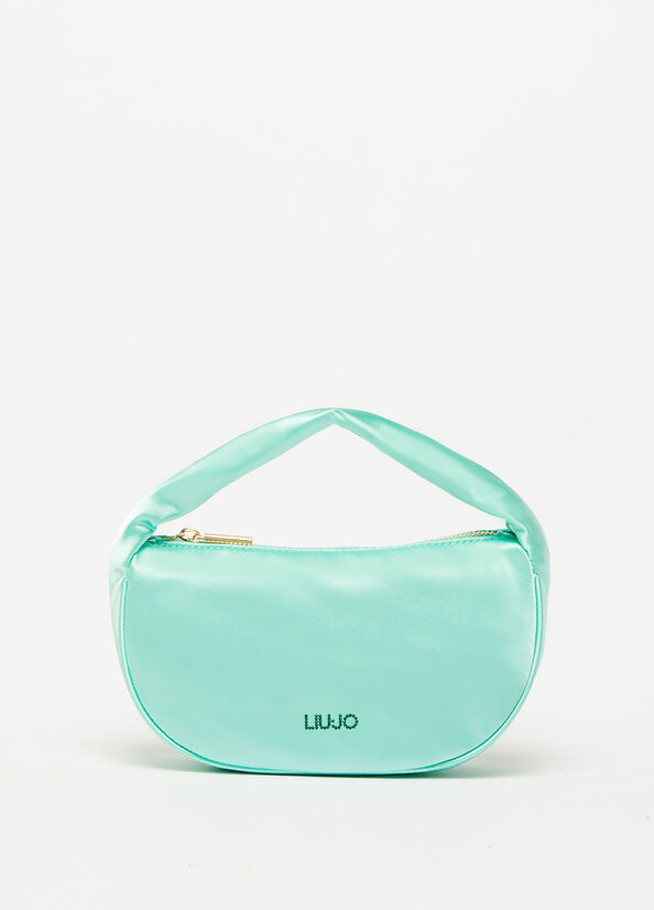 Liu Jo With Logo Handtas Dames Lichtturquoise | FPN-189504