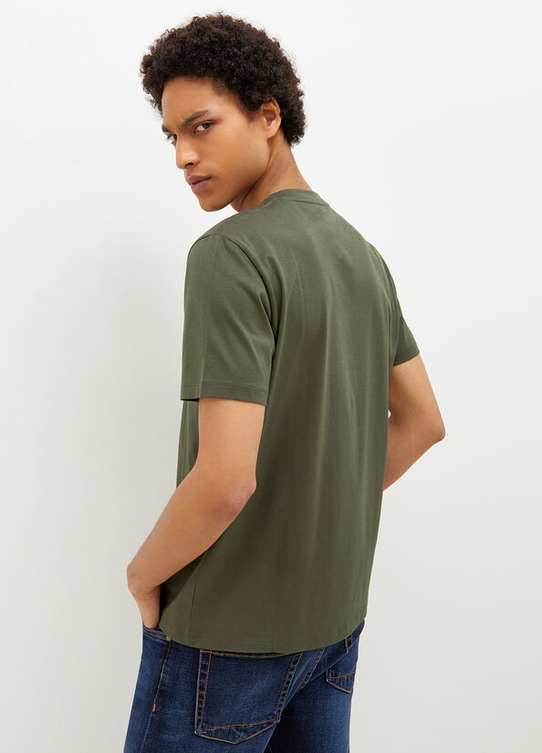 Liu Jo With Logo T-shirts Heren Groen | YIT-165379