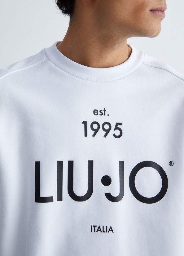 Liu Jo With Logo Truien Heren Wit | YSG-728659