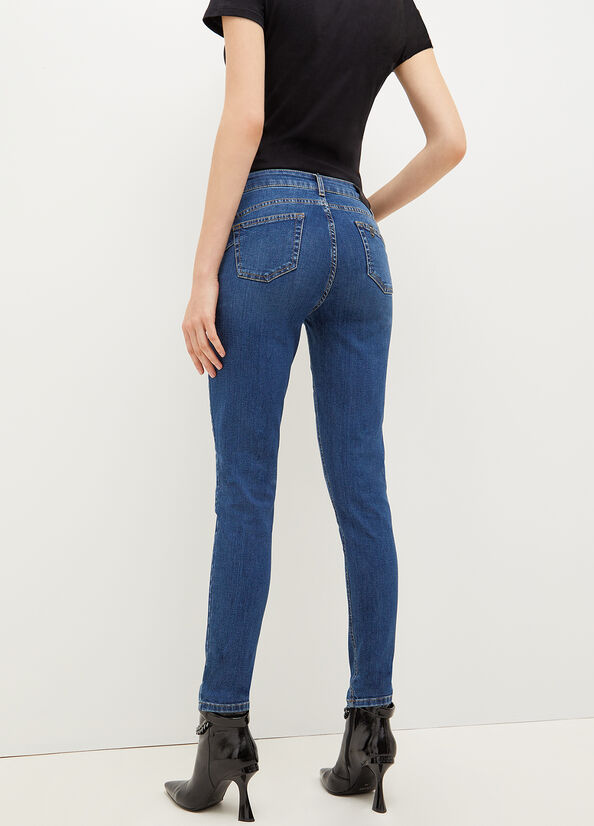 Liu Jo With Pocket Decoration Skinny Jeans Dames Blauw | UHS-581793