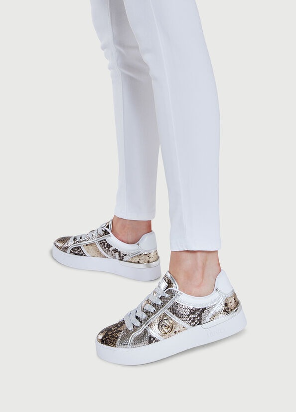 Liu Jo With Snakeskin Effect Print Sneakers Dames Slangenprint | WNJ-938541