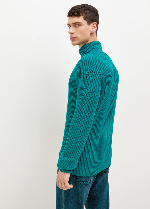 Liu Jo Woollen Turtleneck Truien Heren Groen | OFE-024173