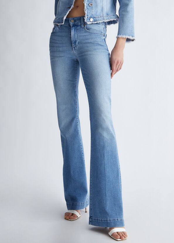 Liu Jo Authentic Denim Straight Jeans Dames Lichtblauw | EVL-132546