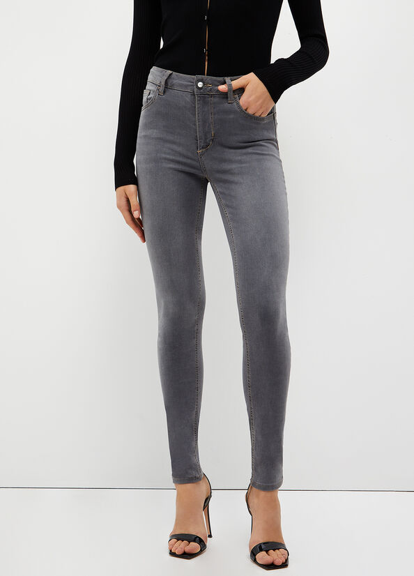 Liu Jo Bottom Up Skinny Jeans Dames Grijs | VBR-065918