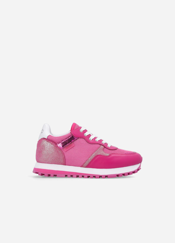 Liu Jo Brighty Mesh Sneakers Dames Fuchsie | KQT-821409