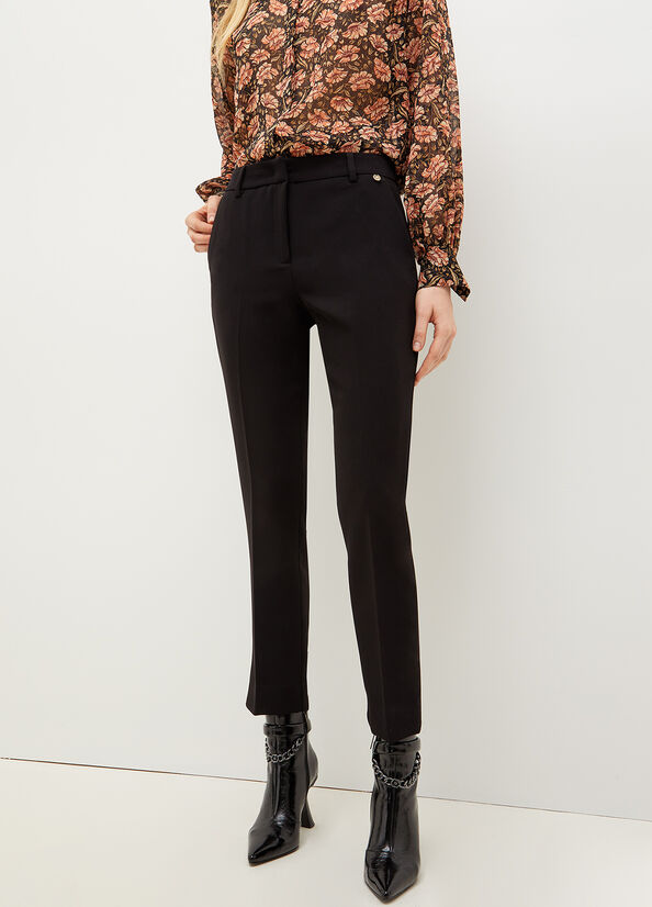 Liu Jo Cigarette Broek Dames Zwart | IRF-597608