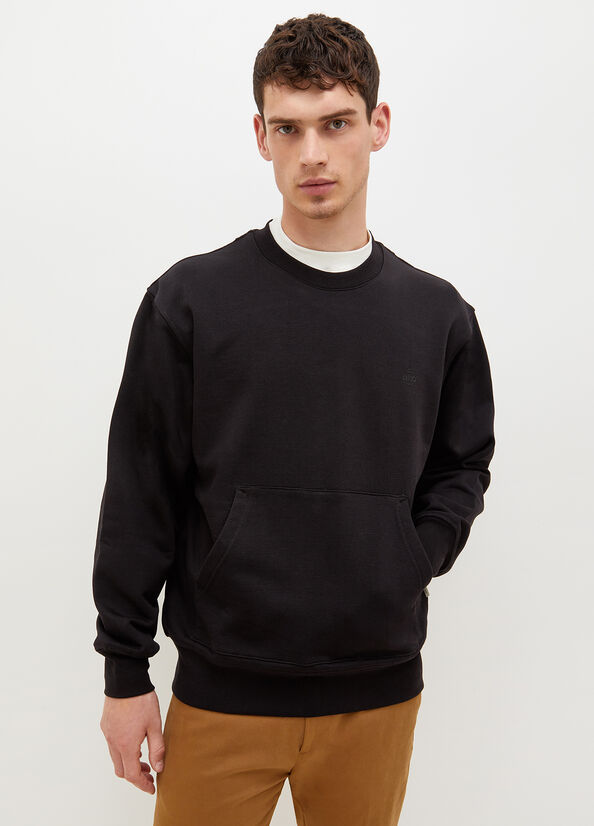 Liu Jo Crew Neck Truien Heren Zwart | VRQ-431208