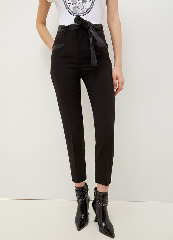 Liu Jo Cropped With Broek Dames Zwart | VAE-034786