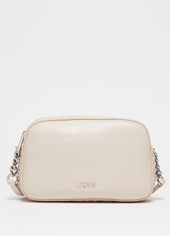 Liu Jo Crossbody With Logo Schoudertassen Dames Beige | QSR-935012