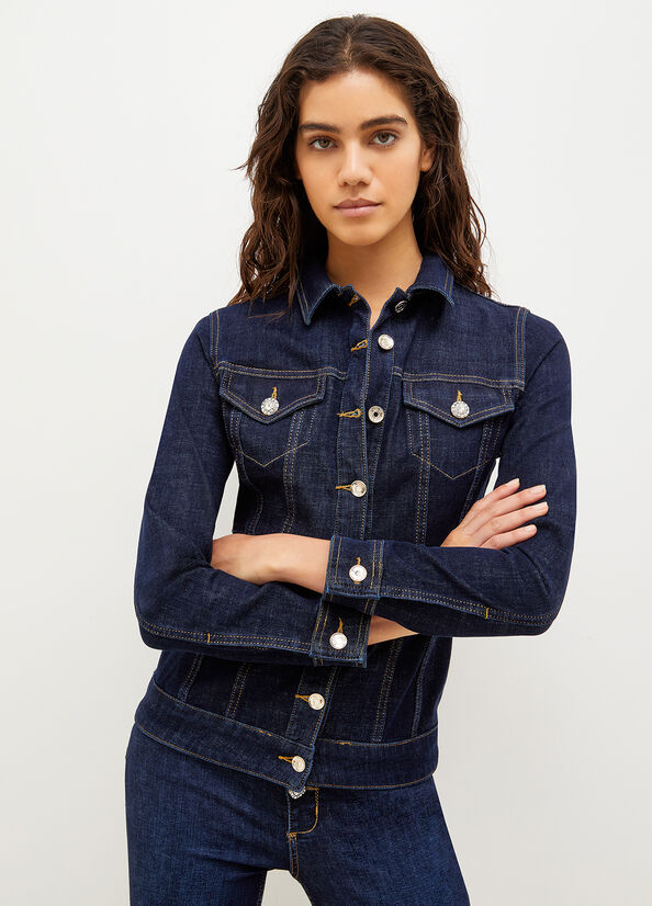 Liu Jo Denim Jassen Dames Blauw | AYI-548701