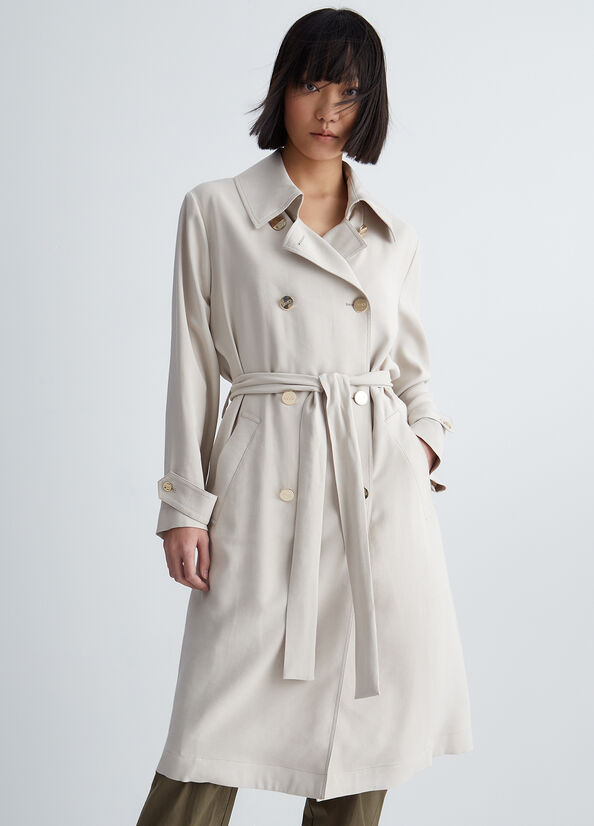 Liu Jo Double-Breasted Trench Jassen Dames Beige | UJA-519268