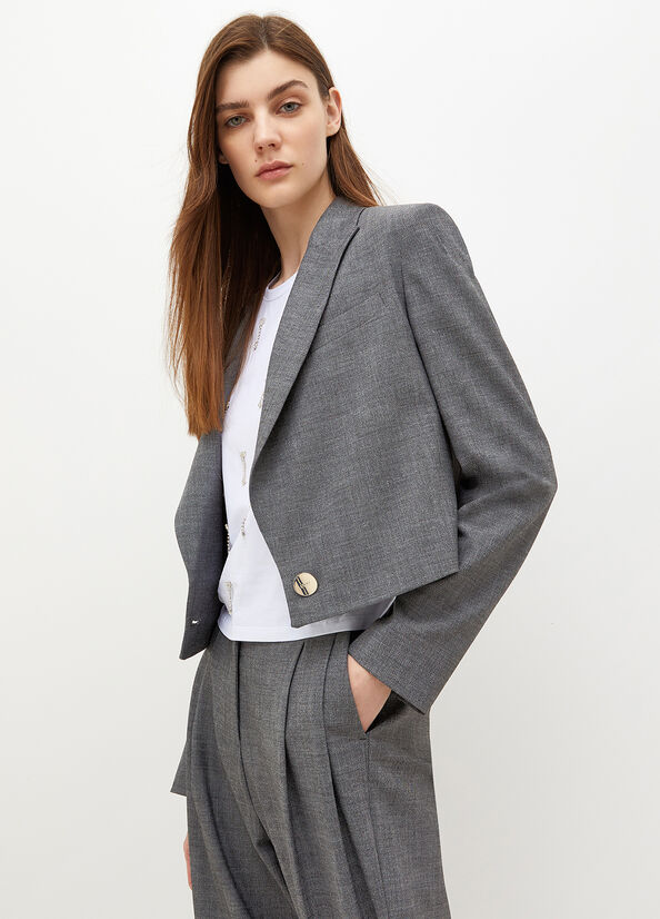 Liu Jo Eco-Friendly Blazer Jassen Dames Grijs | FLX-251863