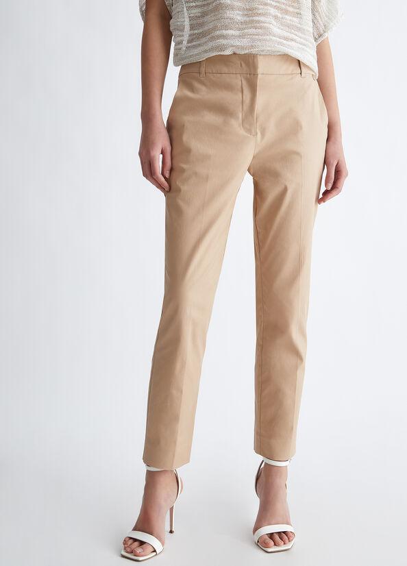 Liu Jo Eco-Friendly Cigarette Broek Dames Beige | SDC-492630