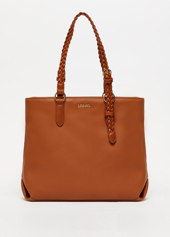 Liu Jo Eco-Friendly Shopper Tas Dames Bruin | MHZ-239876